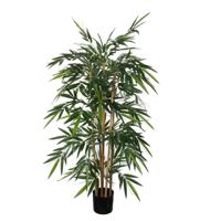Kunstplant Mica Bamboe in plastic pot 150x75cm | 2 stuks - thumbnail