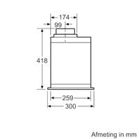 Neff D57MH56N0 afzuigkap 730 m³/uur Onderbouw Roestvrijstaal C - thumbnail