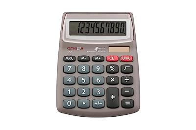 GENIE 540 Bureaurekenmachine Grijs Aantal displayposities: 10 werkt op zonne-energie, werkt op batterijen (b x h x d) 105 x 30 x 140 mm