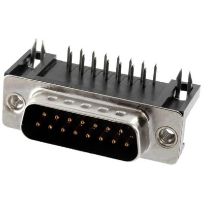 Connfly DS1037-01-15MNBKT7 DS1037-01-15MNBKT7 D-sub male connector Aantal polen: 15 Soldeerpennen 1 stuk(s) Tray