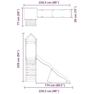 Speelhuis massief douglashout