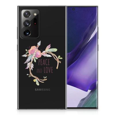 Samsung Galaxy Note20 Ultra Telefoonhoesje met Naam Boho Text Samsung Galaxy Note20 Ultra Telefoonhoesje met Naam Boho Text