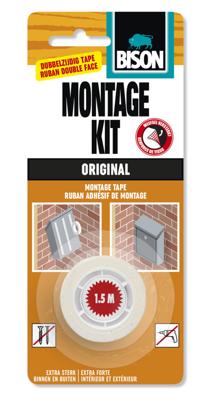 Montagekit Original Tape Kaart 1,5 m x 19 mm Bison - Bison Montagekit Original Tape Kaart 1,5 m x 19 mm Bison - Bison
