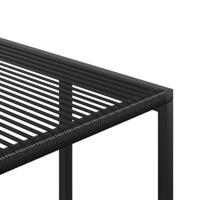 9-delige Tuinset poly rattan zwart - thumbnail