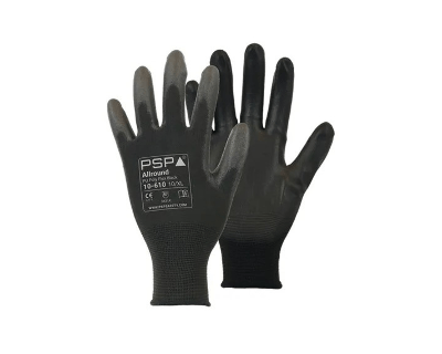 PSP 10-610 pu zwart werkhandschoen maat 9/l (12 paar)