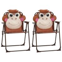 3-delige Bistroset voor kinderen met parasol bruin - thumbnail