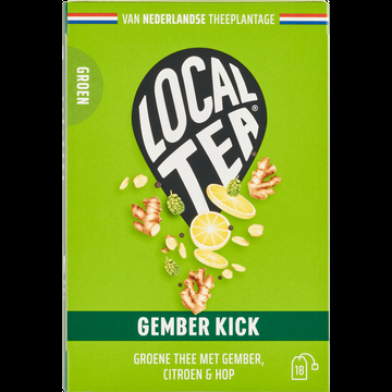 Localtea Gember Kick Groene Thee met Gember, Citroen & Hop 18 x 1,5 g bij Jumbo Localtea Gember Kick Groene Thee met Gember, Citroen & Hop 18 x 1,5 g bij Jumbo