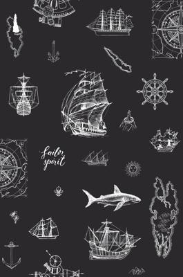 Noordwand Kids Walls Behang met nautische print met schepen, haaien en ankers - 45842