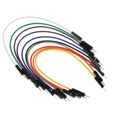 MikroElektronika MIKROE-513 Jumperkabel Raspberry Pi®, Banana Pi, Arduino [10x Draadbrug-stekker - 10x Draadbrug-stekker] 15.00 cm Bont