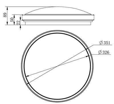 Deko Light Helen II Plafondopbouwarmatuur LED vast ingebouwd 20 W Energielabel: G (A - G) Warmwit, Neutraalwit, Koudwit Zilver