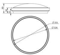 Deko Light Helen II Plafondopbouwarmatuur LED vast ingebouwd 20 W Energielabel: G (A - G) Warmwit, Neutraalwit, Koudwit Zilver - thumbnail