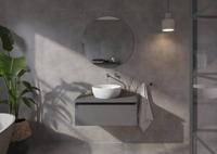 Qisani Flow wastafelkraan afbouwdeel met 210mm uitloop rvs geborsteld - thumbnail