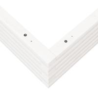 Plantenbak 100x100x23 cm massief grenenhout wit - thumbnail