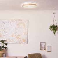 Brilliant PlafondlampBrodsky Ø 39cm wit met hout - G99790/75 - thumbnail