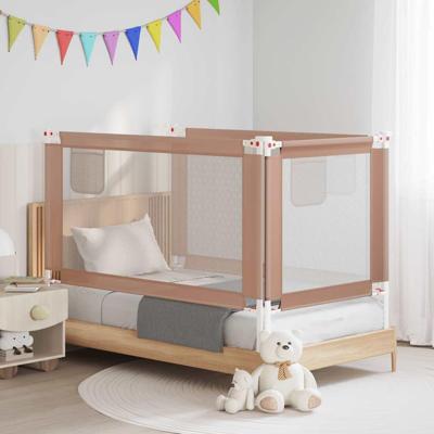 VidaXL Bedhekje peuter 140x25 cm stof taupe