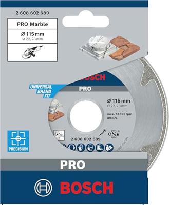 Bosch Accessoires Diamantdoorslijpschijf Best for Marble 115 x 22,23 x 2,2 x 3 mm 1st - 2608602689 Bosch Accessoires Diamantdoorslijpschijf Best for Marble 115 x 22,23 x 2,2 x 3 mm 1st - 2608602689