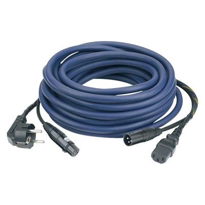 DAP FP0810 Schuko & XLR female - IEC female & XLR male 10 meter