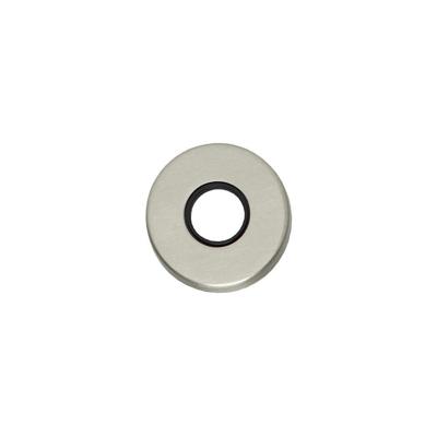 Rozetten kunststof verdekt ø49x7mm messing nikkel mat