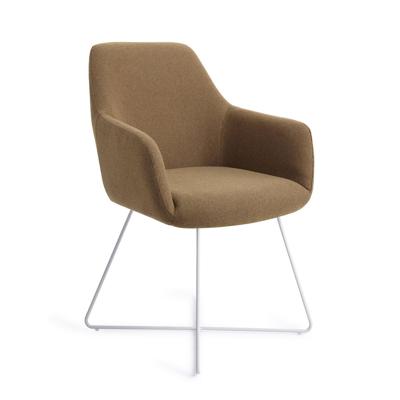 Jesper Home Eetkamerstoel 'Hiroo' Cross White, kleur Willow