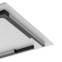 EGLO Zampote Plafondlamp - LED - 38 cm - Wit|Zwart - Dimbaar - thumbnail