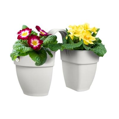 Elho vibia Campana flower twin 21 cm Zijdewit - thumbnail
