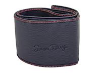 Simoni Racing Stuurwielhoes Soft Skin (elastisch) Zwart/Rood Kunstleer SRCVT56R - thumbnail