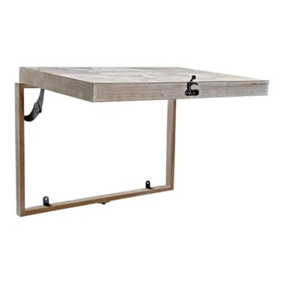 Decoratieve Doos DKD Home Decor Grijs Hout MDF Boeddha Teller (2 Stuks)