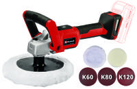 Einhell Power X-Change CE-CP 18/180 Li E-Solo 2093320 Accu-polijstmachine 500 - 3000 omw/min 18 mm - thumbnail