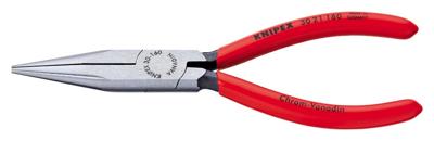 Knipex Langbektang | Kunststof bekleed | Zwart geatramenteerd | Lengte 160 mm | Zelfbedieningskaart/blister - 30 21 140 SB