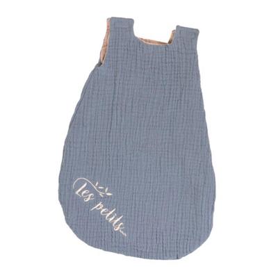 Poppen Slaapzak gekreukt katoen - Blauw