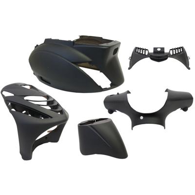 Plaatset 5-delig Edge voor Piaggio Zip-SP vanaf bouwjaar 2000 - mat zwart