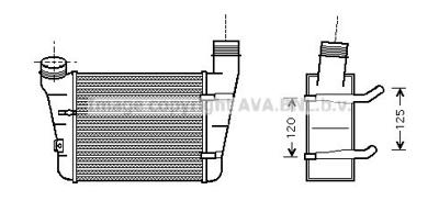 Intercooler, inlaatluchtkoeler AIA4221