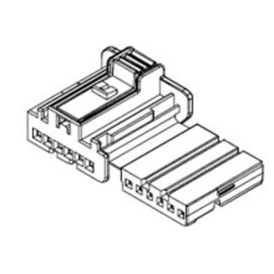 Molex 981930001 Female behuizing (kabel) Totaal aantal polen: 6 Rastermaat: 2.85 mm Inhoud: 1 stuk(s) Bulk