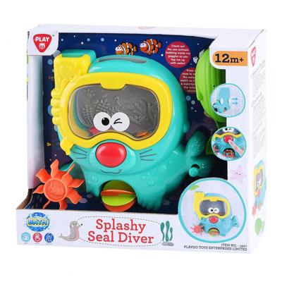 Playgo badspeelgoed spattende zeehond met duikbril