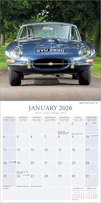 Jaguar Calendar 2026 Square Car Wall Calendar - 16 Month