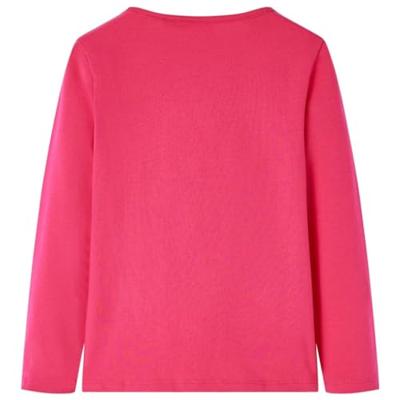 VidaXL Kindershirt met lange mouwen 128 felroze
