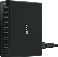 PowerPort 10 - Mobiele oplader - 10 poorten - 60W - zwart - thumbnail