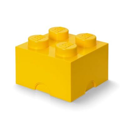 LEGO opbergbox brick 4 geel