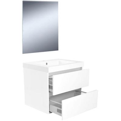 Wiesbaden Vision Badkamermeubelset met Spiegel - 60 cm - Wit