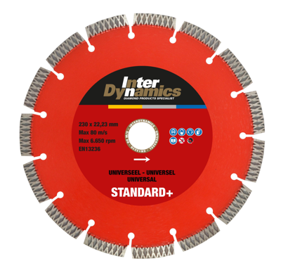 Inter Dynamics Diamantzaag Universeel Standard+ 180x22,2mm - 404180