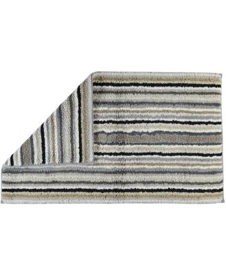 Cawö Cawö Badmat Gestreept Keerbaar 7048 37-Kiezel 60x100