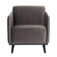 WOOOD Fauteuil 'Statement' Velvet, kleur Taupe - thumbnail