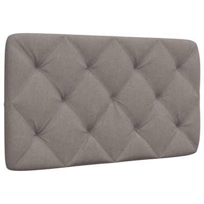 Hoofdbordkussen 90 cm stof taupe
