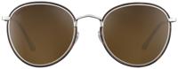 Solar zonnebril Money dames cat.3 ovaal staal bruin/bruin - thumbnail
