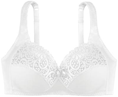 Bh zonder beugel katoen - kant - Georgina - Kanten bh zonder vulling - Niet voorgevormd - Zachhte brede bandjes