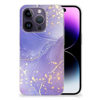 Smartphone hoesje voor Apple iPhone 14 Pro Watercolor Paars
