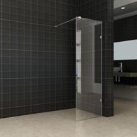 Wiesbaden Less Inloopdouche 50x200 cm - Nano Helder Glas Chroom - thumbnail