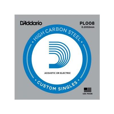 D'Addario PL008 losse snaar voor elektr. en akoestische gitaar