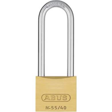 Abus hangslot solid 55/40mm goud - discus lang - sleutelslot