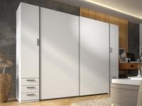 Kledingkast STORIA 4 deuren 6 lades wit - thumbnail